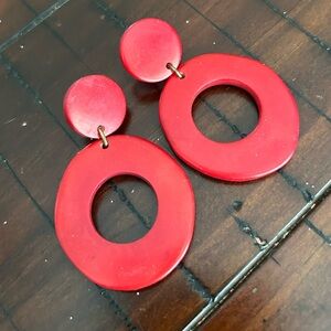 Noonday Collection Red Earrings